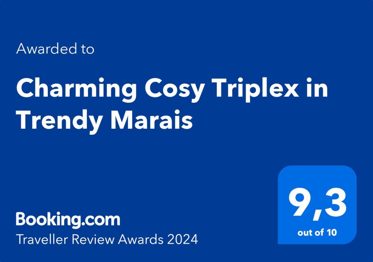 Charming Cosy Triplex In Trendy Marais Apartment ปารีส ภายนอก รูปภาพ